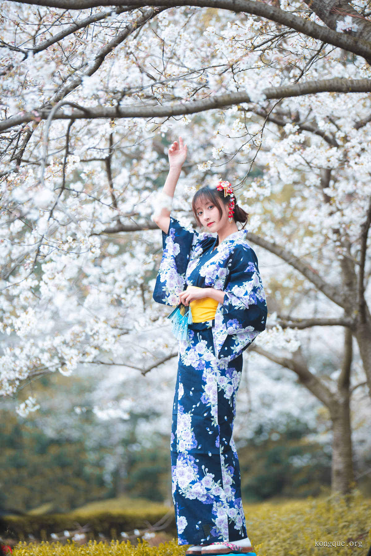 冬马路纱-樱园浴衣__01