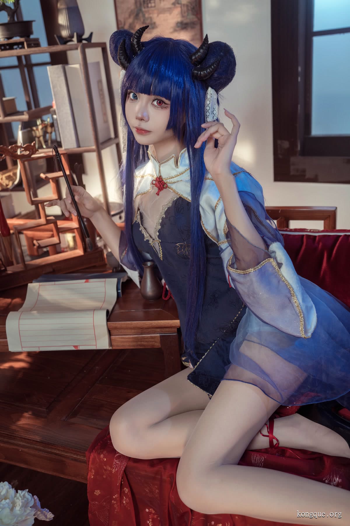 艾西Aiwest_伊吹新年旗袍_009