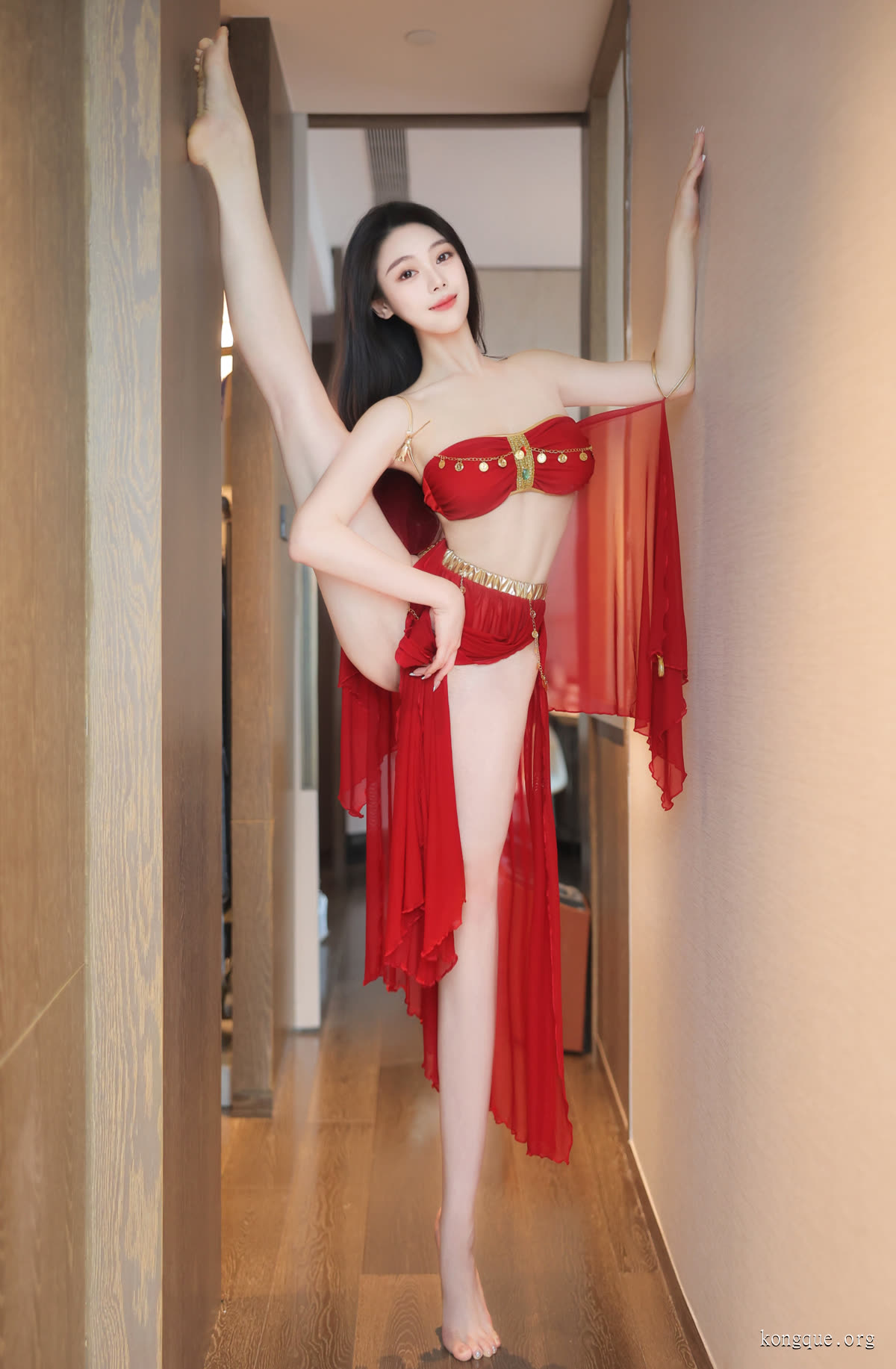 001.清妙_红色舞裙__0014
