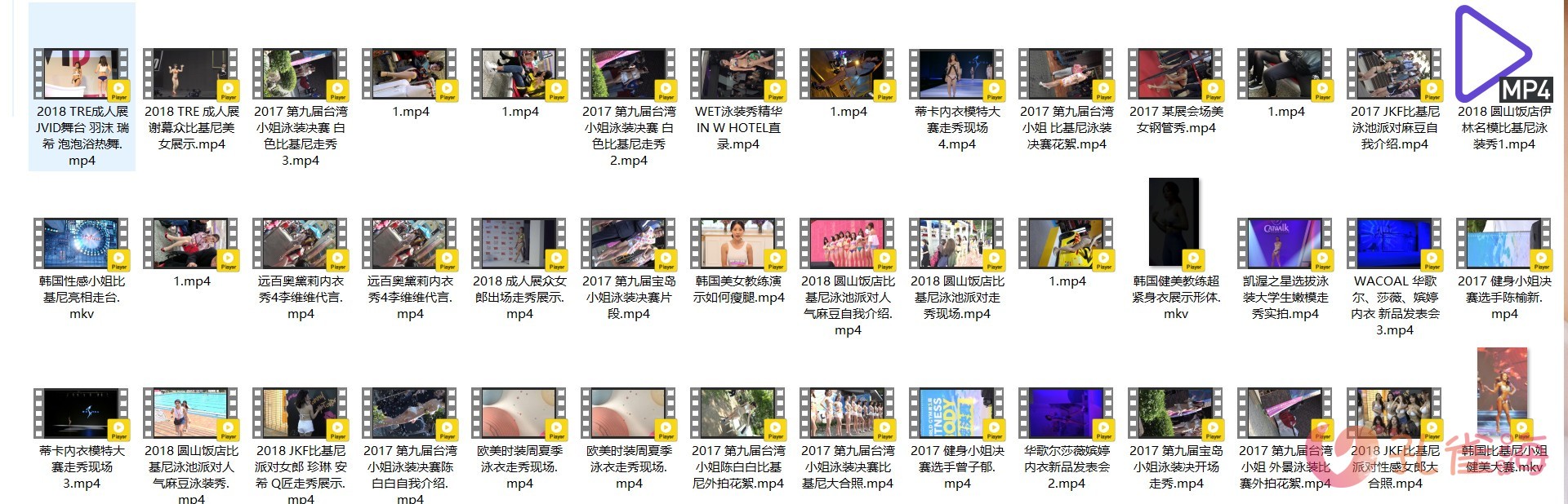 精选模特 明星（韩国女团/韩国车展车模/JKF比基尼派/钢管秀/成人展/内衣秀/时装秀/街拍视频）高清视频合集 共117套写真写真视频[33.60G]-新魅节拍